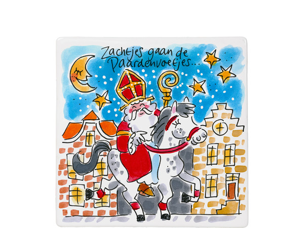Tegel 13cm Sint Op Pad