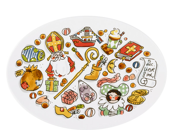 Ovaal Bord 27cm Sint Iconen