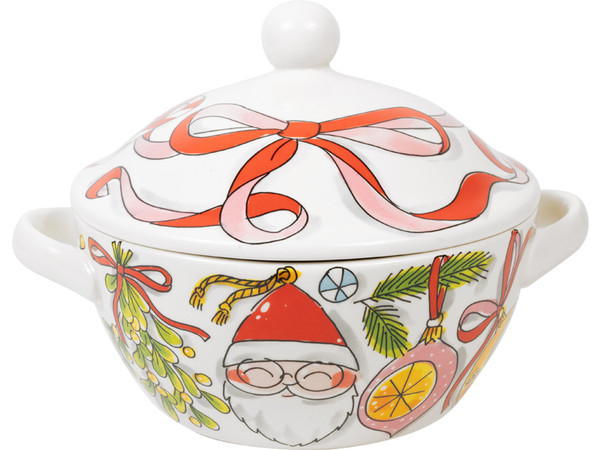 Soepterrine 23cm Kerst Strik